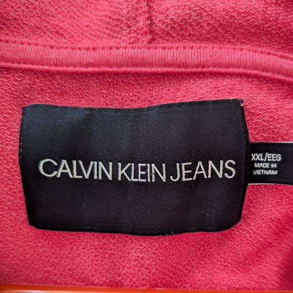 Calvin Klein Women's Pink and Orange Ombre Hoodie, Size XXL - Picture 7 of 8